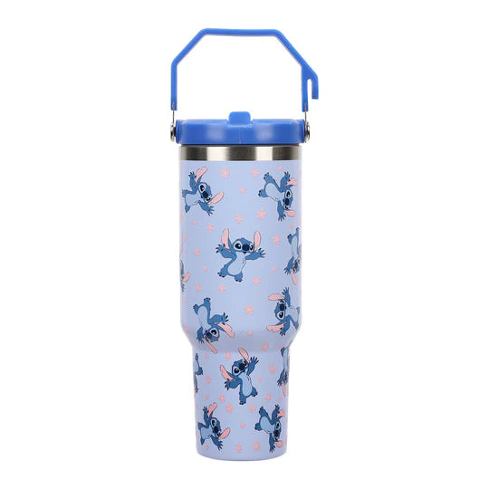 Cargue la imagen en el visor de la galería, Disney Lilo &amp; Stitch - Sky Blue 40 oz. Stainless Steel Tumbler with Handle
