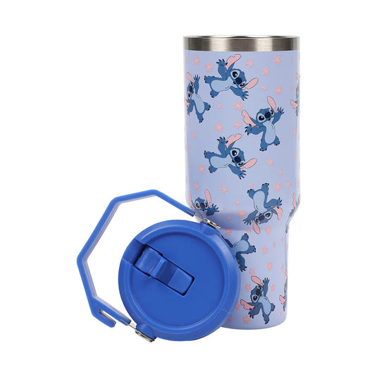 Disney Lilo & Stitch - Sky Blue 40 oz. Stainless Steel Tumbler with Handle