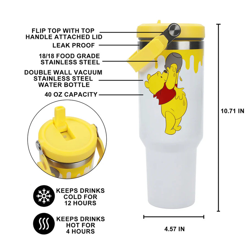 Cargue la imagen en el visor de la galería, Disney Winnie The Pooh - Honey Drip 40 oz. Stainless Steel Tumbler with Handle
