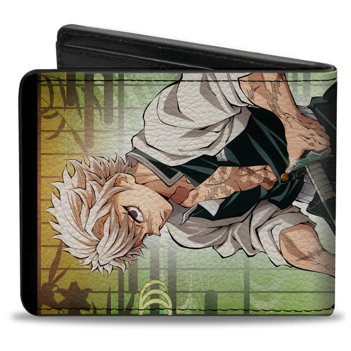 Chargez l&#39;image dans la visionneuse de la galerie, Demon Slayer - Characters Pose and Title Logo Men&#39;s Bi-Fold Wallet
