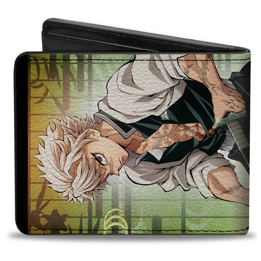 Demon Slayer - Characters Pose and Title Logo Men's Bi-Fold Wallet