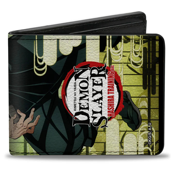 Chargez l&#39;image dans la visionneuse de la galerie, Demon Slayer - Characters Pose and Title Logo Men&#39;s Bi-Fold Wallet
