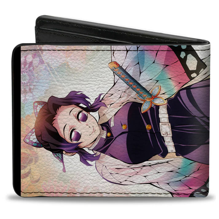Chargez l&#39;image dans la visionneuse de la galerie, Demon Slayer - Characters Pose and Title Logo Men&#39;s Bi-Fold Wallet
