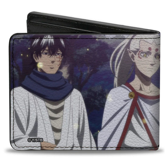 Black Clover - Eye of the Midnight Sun Elysia Elf Group Scene and Title Logo Men's Bi-Fold Wallet