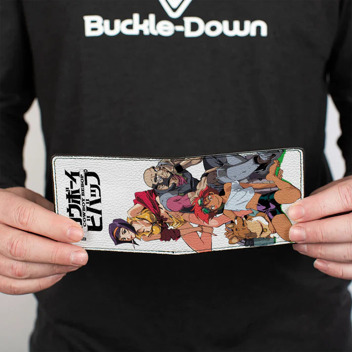 Load image into Gallery viewer, Cowboy Bebop - Four Character Group Pose and Title Logo Men&#39;s Bi-Fold Wallet
