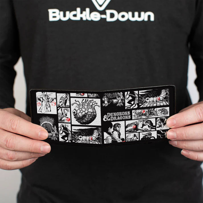 Chargez l&#39;image dans la visionneuse de la galerie, Dungeons &amp; Dragons - Monster Illustration Blocks Men&#39;s Bi-Fold Wallet
