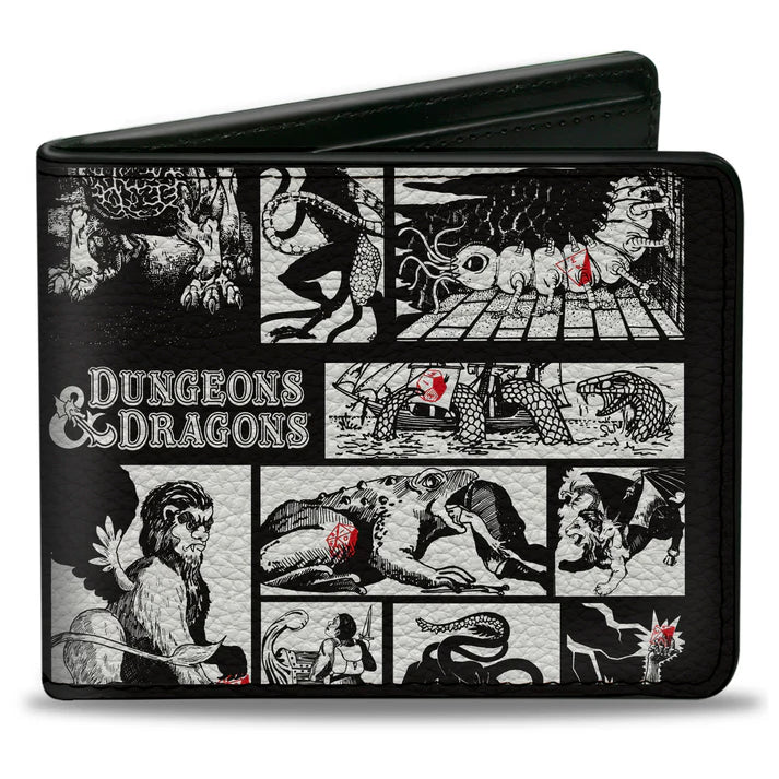 Chargez l&#39;image dans la visionneuse de la galerie, Dungeons &amp; Dragons - Monster Illustration Blocks Men&#39;s Bi-Fold Wallet
