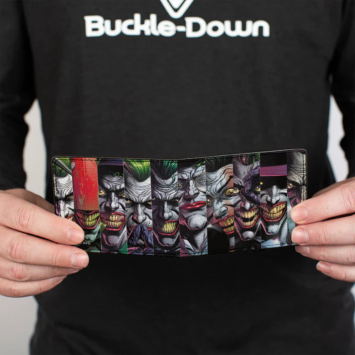 Load image into Gallery viewer, DC Comics - The Joker Comic Book Cover Expression Blocks Men&#39;s Bi-Fold Wallet
