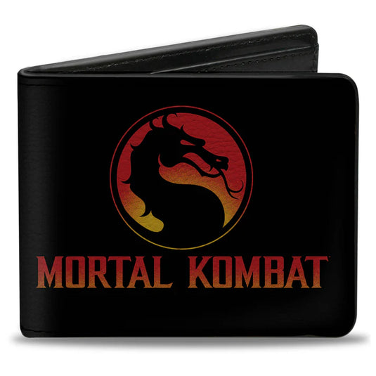 Buckle- Down Mortal Kombat - Dragon Logo Men's Bi-Fold Wallet