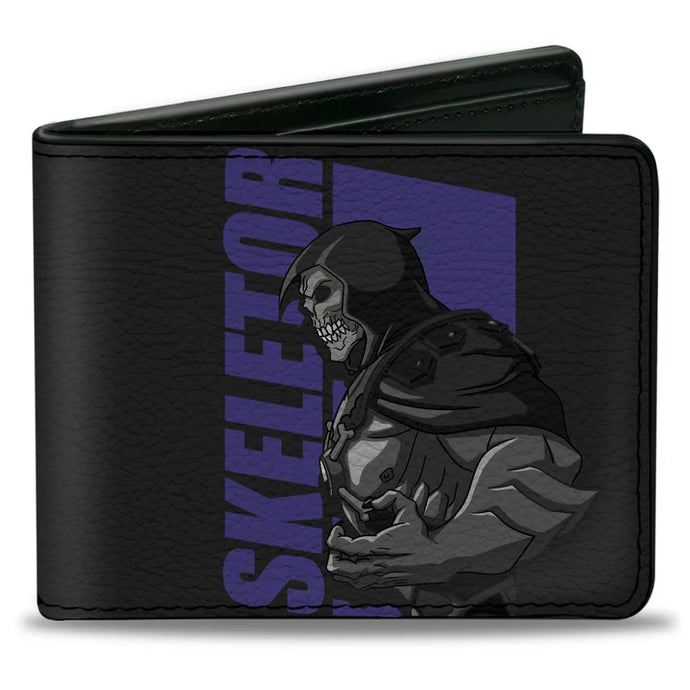 Masters of the Universe - HE-MAN and SKELETOR Silhouette Text Poses Men's Bi-Fold Wallet