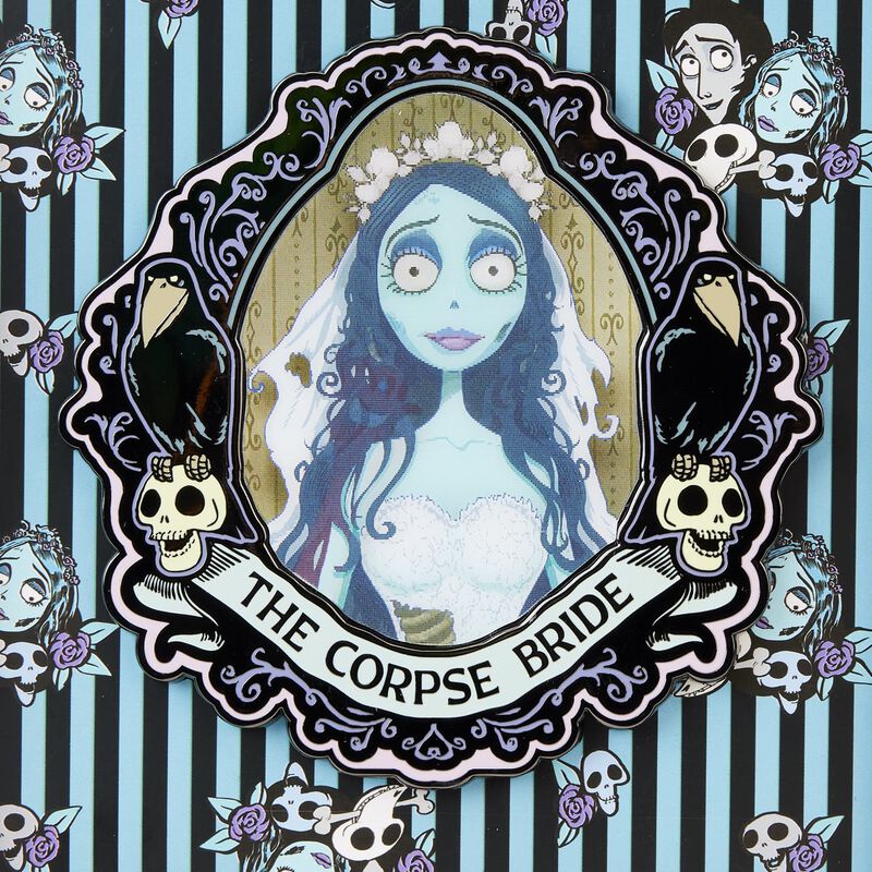 Load image into Gallery viewer, Corpse Bride Emily Lenticular 3&quot; Collector Box Pin
