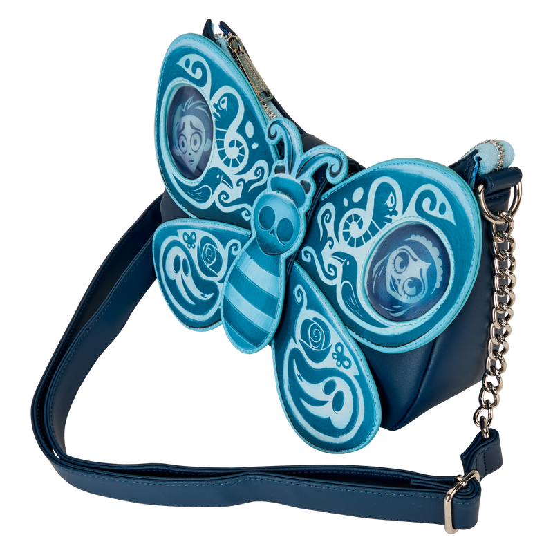 Load image into Gallery viewer, Loungefly Corpse Bride Butterfly Lenticular Crossbody Bag
