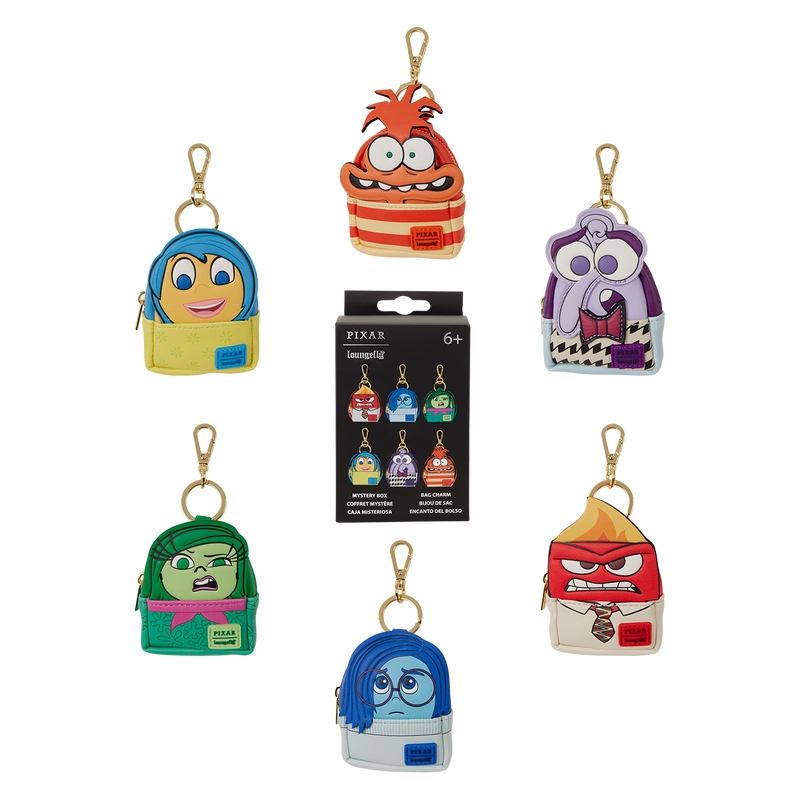 Load image into Gallery viewer, Loungefly Pixar - Inside Out 2 Cosplay 1Pc Mystery Mini Backpack Keychain Charm
