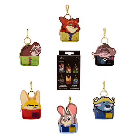 Loungefly Disney Zootopia 2 - Character Mystery Mini 1pc Backpack Keychain