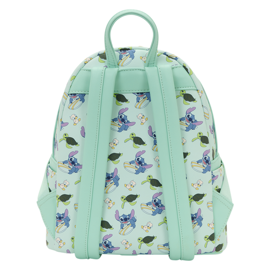 Loungefly Disney: Lilo & Stitch - Stitch & Duck All-Over Print Mini Backpack