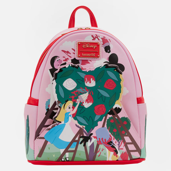 Disney - Alice in Wonderland Painting The Roses Red Mini Backpack. Loungefly