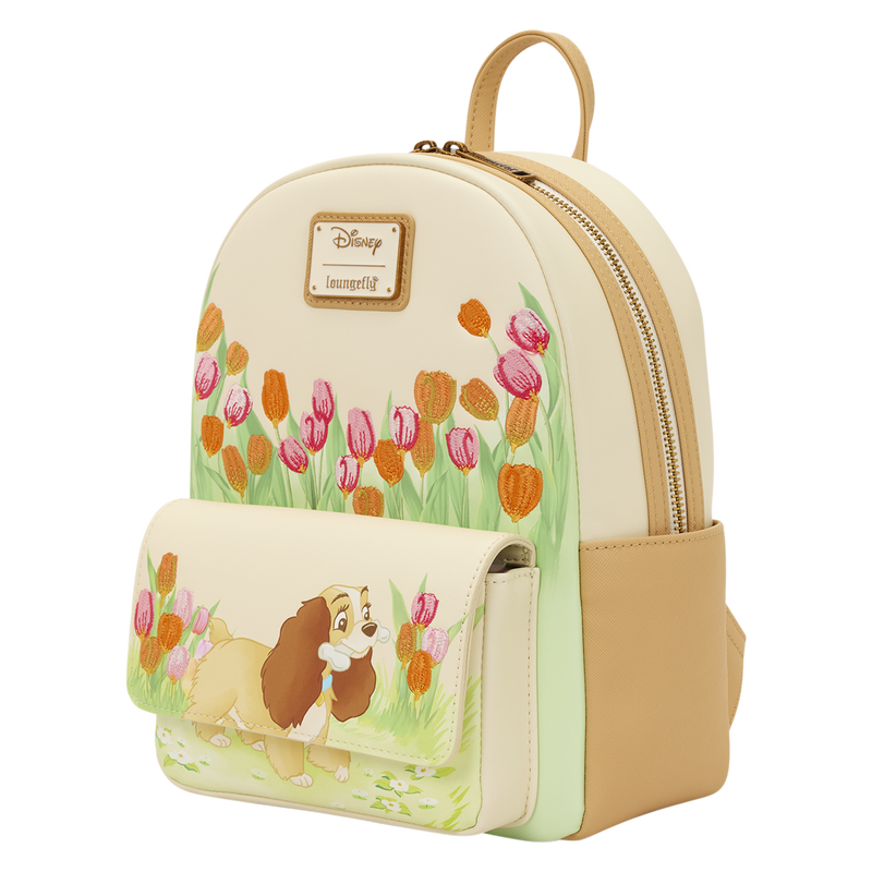 Cargue la imagen en el visor de la galería, Loungefly Disney - Lady and the Tramp Pastel Tulip Mini Backpack
