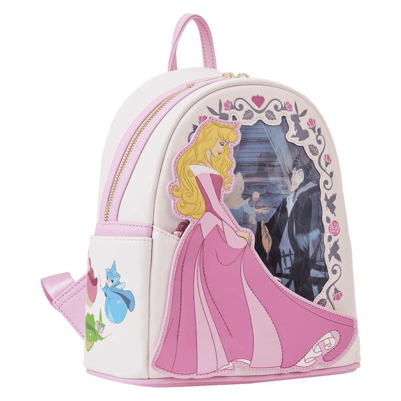 Load image into Gallery viewer, Loungefly Disney Sleeping Beauty Princess Series Lenticular Mini Backpack
