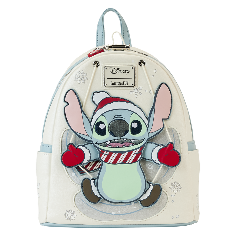 Disney: Lilo & Stitch - Stitch Holiday Snow Angel Glitter Mini Backpack