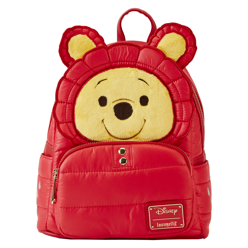 Load image into Gallery viewer, Loungefly Disney Winnie the Pooh - Rainy Day Puffer Jacket Cosplay Mini Backpack
