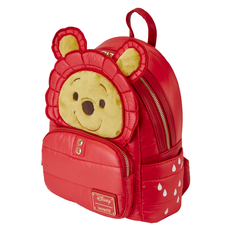 Load image into Gallery viewer, Loungefly Disney Winnie the Pooh - Rainy Day Puffer Jacket Cosplay Mini Backpack
