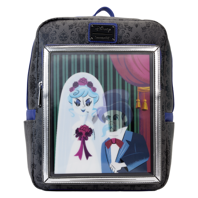 Loungefly Disney: Haunted Mansion The Black Widow Bride Portrait Lenticular Mini Backpack