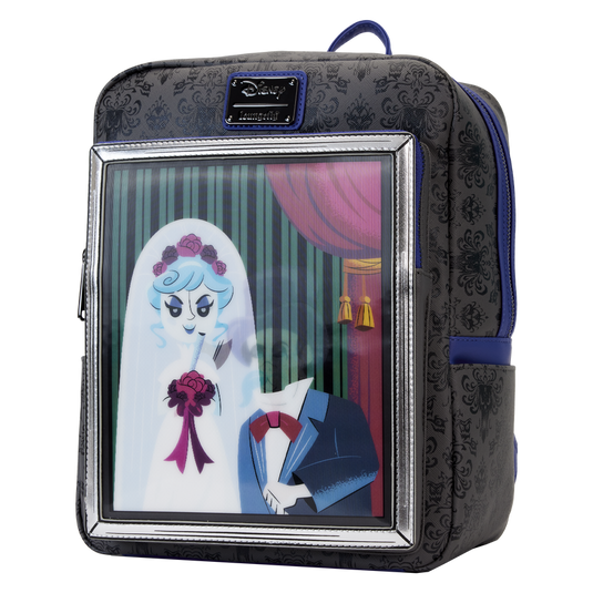 Loungefly Disney: Haunted Mansion The Black Widow Bride Portrait Lenticular Mini Backpack