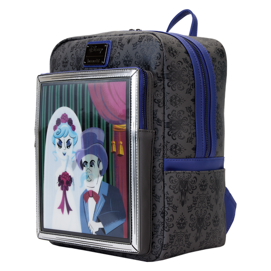 Loungefly Disney: Haunted Mansion The Black Widow Bride Portrait Lenticular Mini Backpack