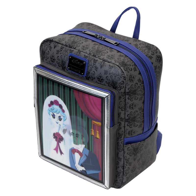 Load image into Gallery viewer, Loungefly Disney: Haunted Mansion The Black Widow Bride Portrait Lenticular Mini Backpack
