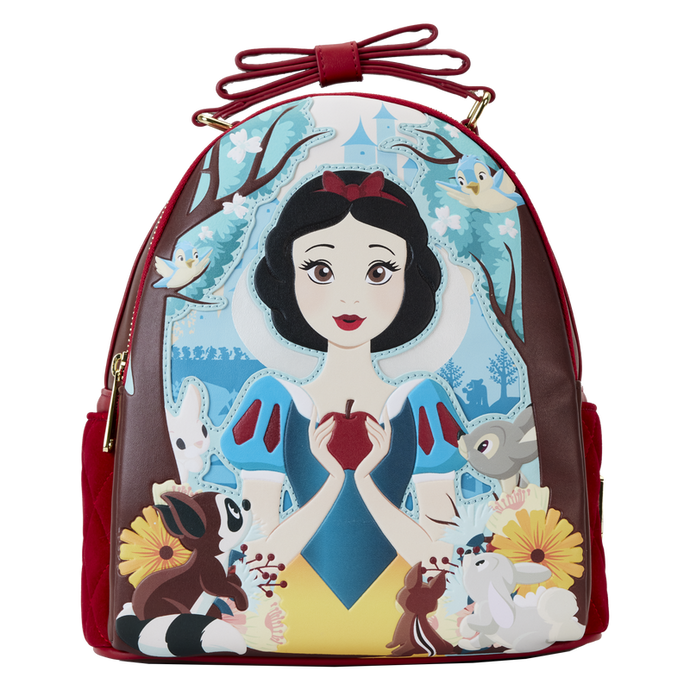 Loungefly Disney - Snow White Classic Apple Quilted Velvet Mini Backpack