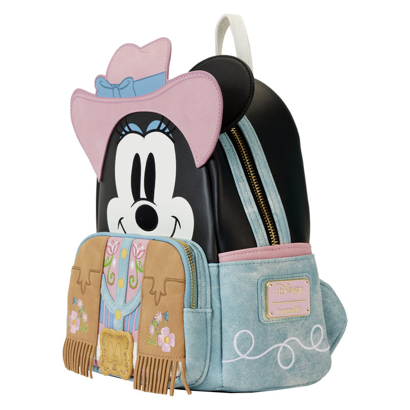 Load image into Gallery viewer, Loungefly Disney - Western Minnie Mouse Cosplay Mini Backpack
