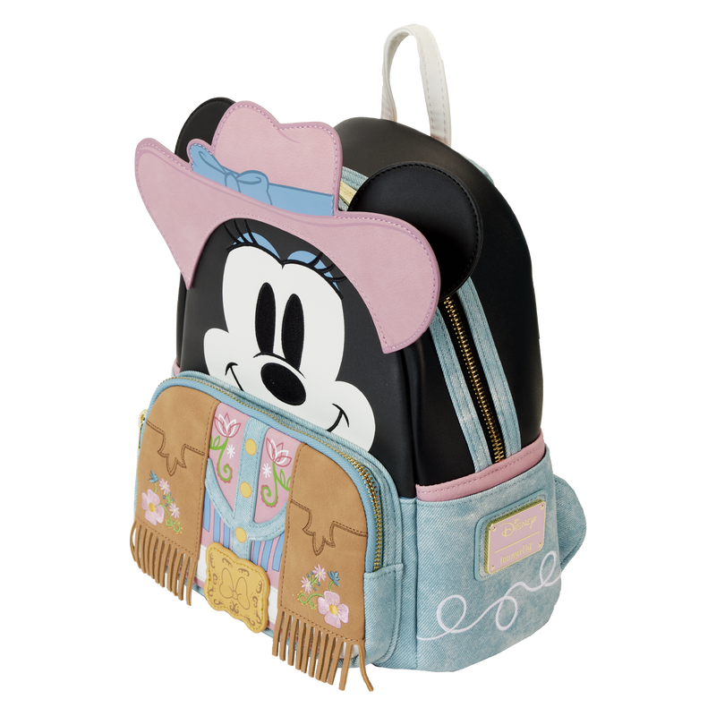 Load image into Gallery viewer, Loungefly Disney - Western Minnie Mouse Cosplay Mini Backpack
