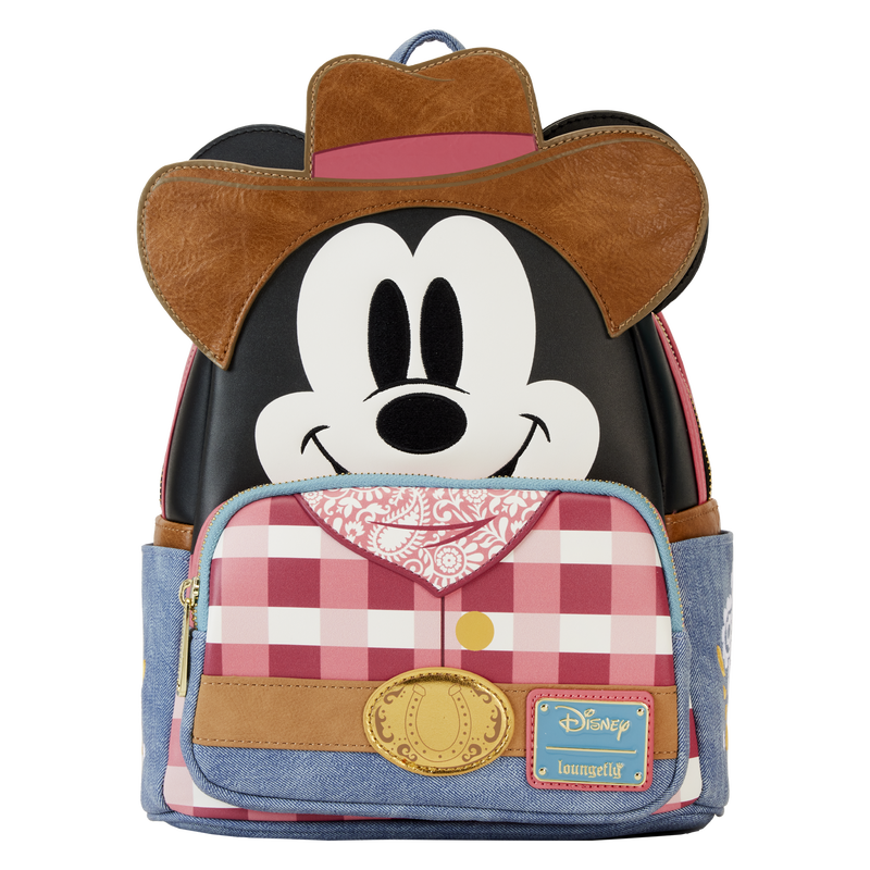 Chargez l&#39;image dans la visionneuse de la galerie, Loungefly Disney - Western Mickey Mouse Cosplay Mini Backpack
