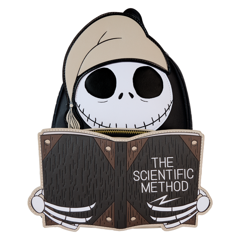 Load image into Gallery viewer, Loungefly Disney: The Nightmare Before Christmas - Scientific Method Bedtime Jack Cosplay Glow Head Mini Backpack
