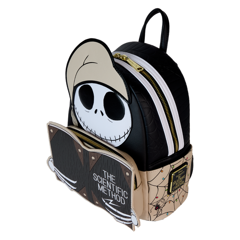 Load image into Gallery viewer, Loungefly Disney: The Nightmare Before Christmas - Scientific Method Bedtime Jack Cosplay Glow Head Mini Backpack
