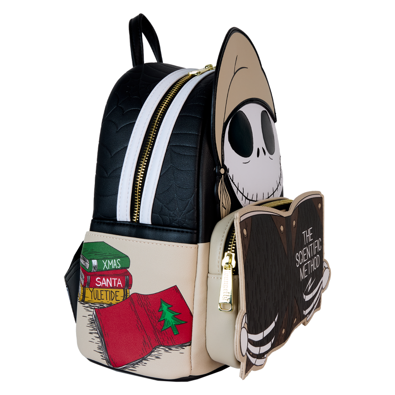 Load image into Gallery viewer, Loungefly Disney: The Nightmare Before Christmas - Scientific Method Bedtime Jack Cosplay Glow Head Mini Backpack
