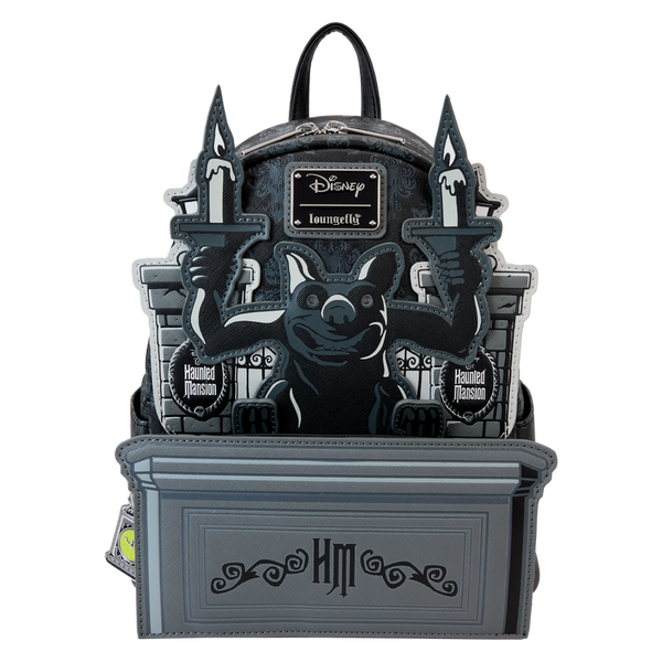 Disney: The Haunted Mansion Gargoyle Wallpaper Light Up Glow Mini Backpack