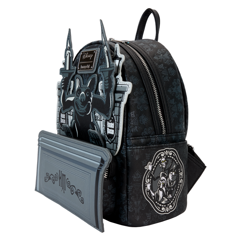 Load image into Gallery viewer, Loungefly Disney: The Haunted Mansion Gargoyle Wallpaper Light Up Glow Mini Backpack
