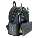 Disney: The Haunted Mansion Gargoyle Wallpaper Light Up Glow Mini Backpack