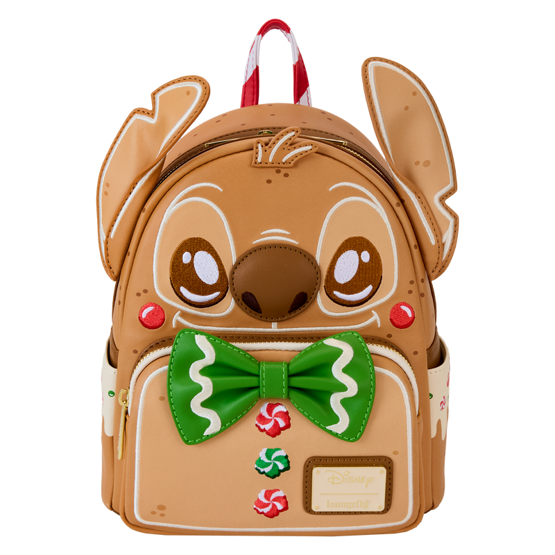 Load image into Gallery viewer, Loungefly Disney: Lilo &amp; Stitch - Stitch Scented Gingerbread Cosplay Mini Backpack
