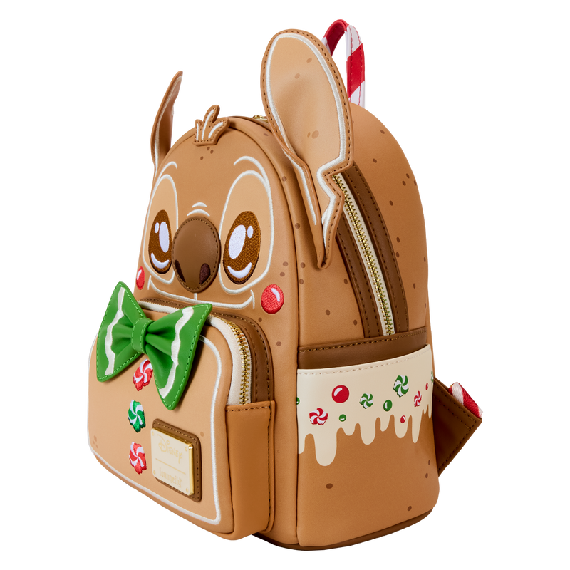 Load image into Gallery viewer, Loungefly Disney: Lilo &amp; Stitch - Stitch Scented Gingerbread Cosplay Mini Backpack
