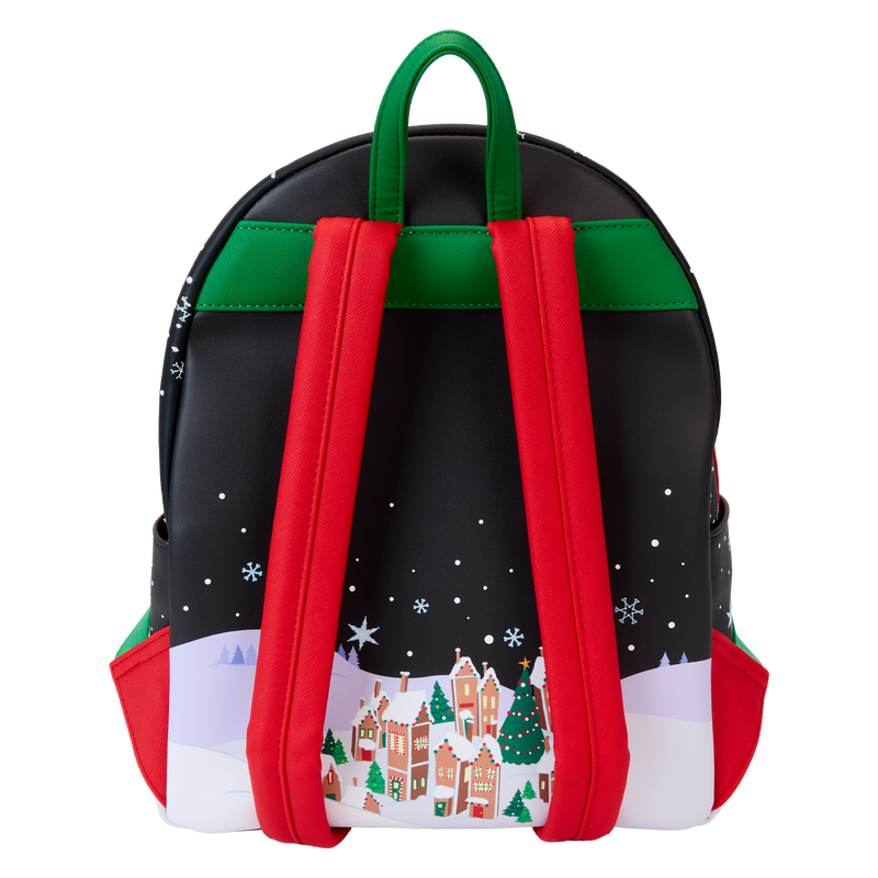 Chargez l&#39;image dans la visionneuse de la galerie, Loungefly Disney: The Nightmare Before Christmas - Candy Cane Carousel Glow Mini Backpack
