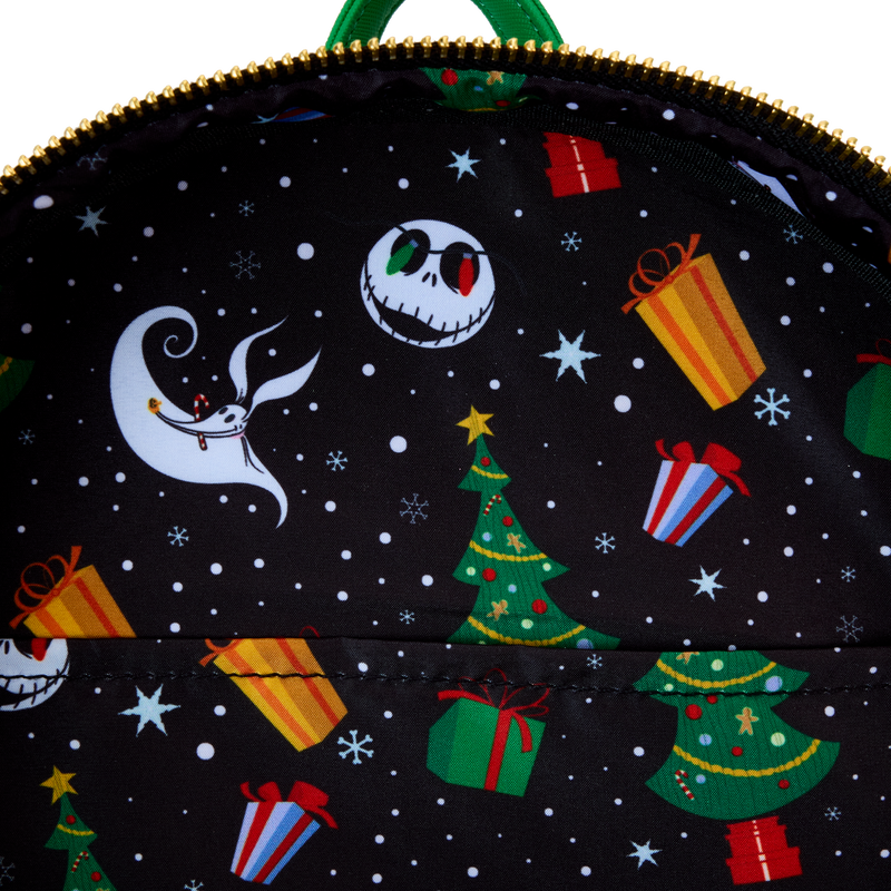 Chargez l&#39;image dans la visionneuse de la galerie, Loungefly Disney: The Nightmare Before Christmas - Candy Cane Carousel Glow Mini Backpack
