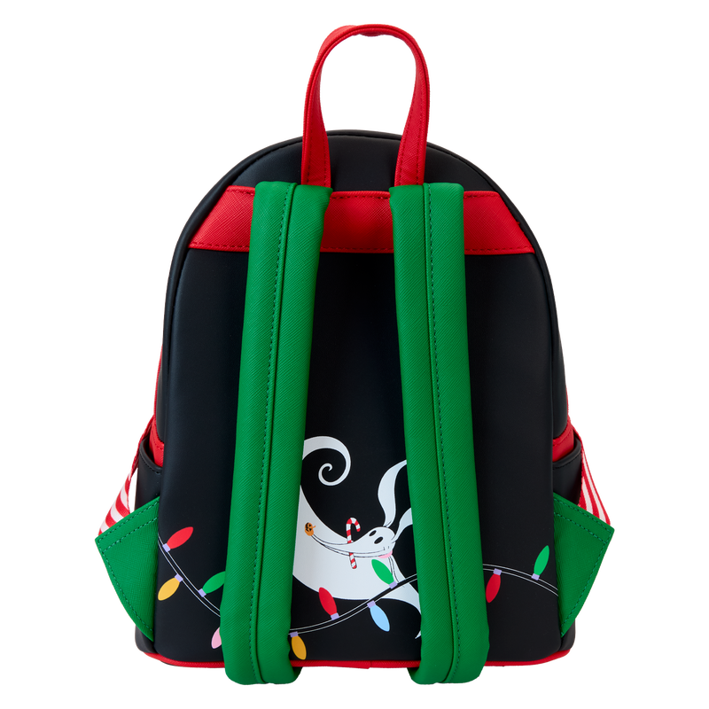 Chargez l&#39;image dans la visionneuse de la galerie, Loungefly Disney: The Nightmare Before Christmas - Jack Skellington String Lights Light Up Glow Mini Backpack
