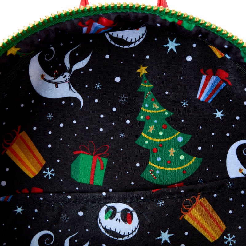 Chargez l&#39;image dans la visionneuse de la galerie, Loungefly Disney: The Nightmare Before Christmas - Jack Skellington String Lights Light Up Glow Mini Backpack
