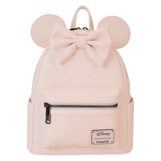 Loungefly Disney - Minnie Mouse Checkered Texture Mini Backpack