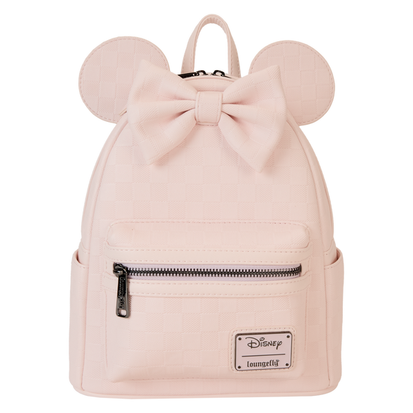 Loungefly Disney - Minnie Mouse Checkered Texture Mini Backpack