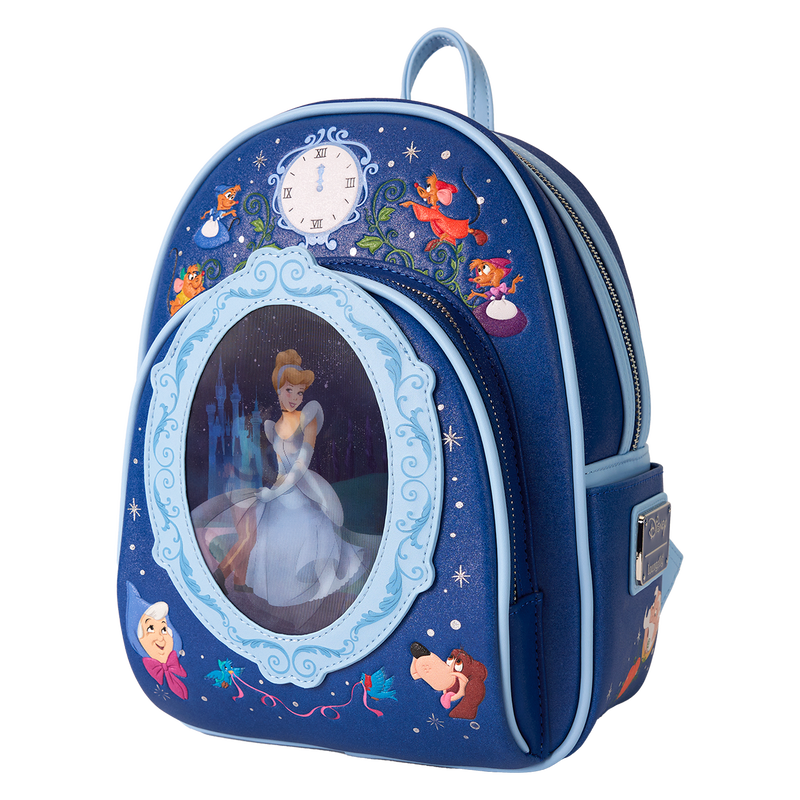 Cargue la imagen en el visor de la galería, Loungefly Disney - Cinderella 75Th Anniversary Royal Ball Lenticular Mini Backpack
