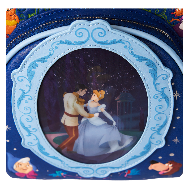 Cargue la imagen en el visor de la galería, Loungefly Disney - Cinderella 75Th Anniversary Royal Ball Lenticular Mini Backpack
