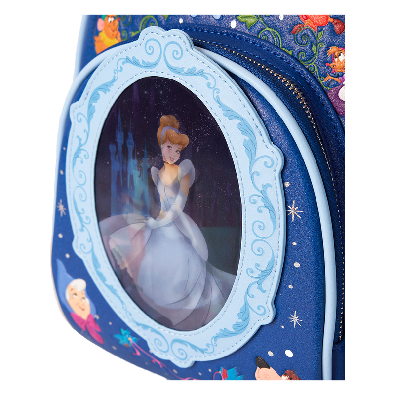 Cargue la imagen en el visor de la galería, Loungefly Disney - Cinderella 75Th Anniversary Royal Ball Lenticular Mini Backpack
